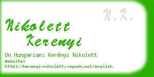nikolett kerenyi business card